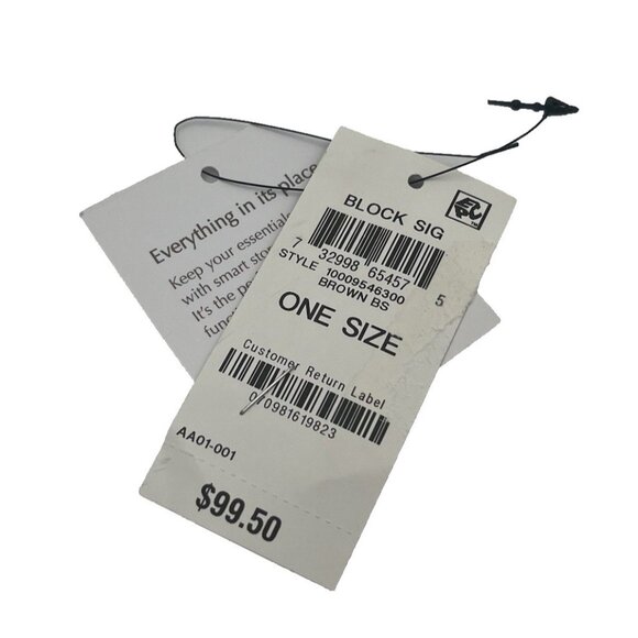 Giani Bernini Block Signature Mini Satchel - Brown Signature New With Tags - Picture 6 of 7